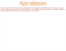 Tablet Screenshot of degreeauthentication.com